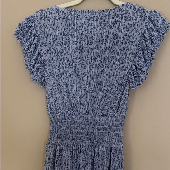 Nordstrom Chelsea 28 Women's Floral Wrap Midi Dress in Light Blue - Picture 7 of 11